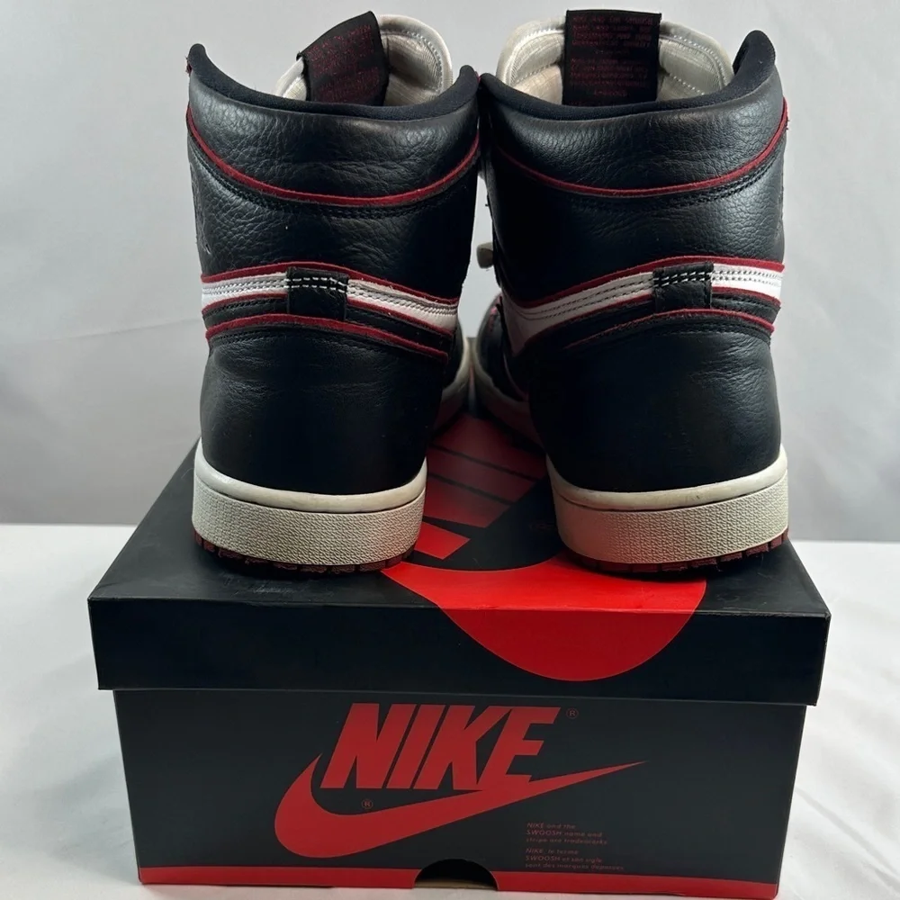 Nike Air Jordan 1 Retro High OG Black/Gym Red-White Sneakers